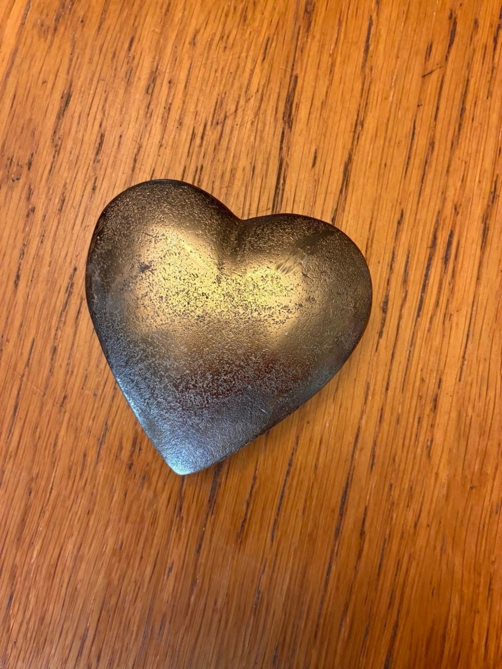 Heart Shaped Jewelry Dish — Black Metal Organizer